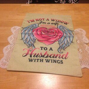 In memoriam garden flag, nwot